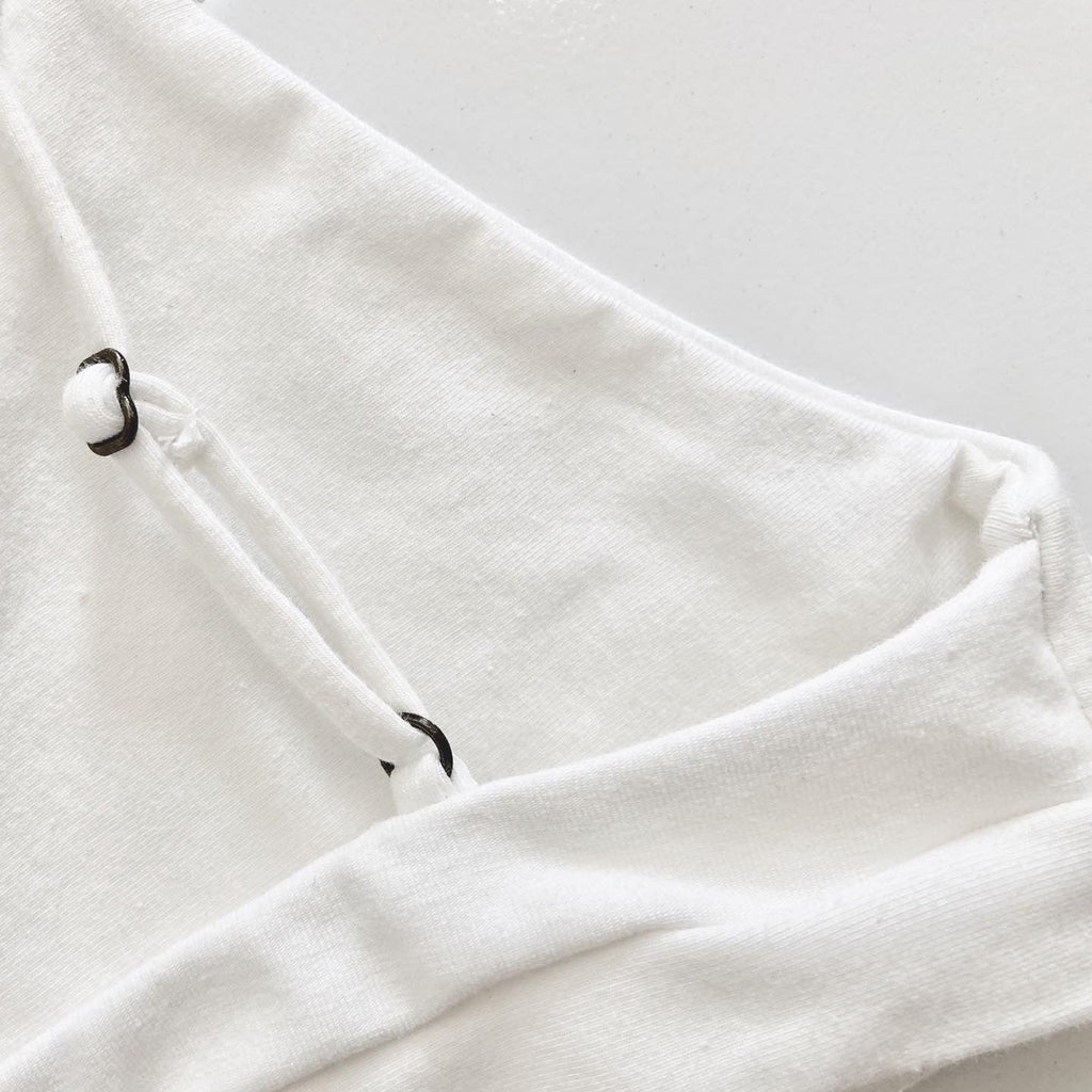 organic cotton bra white