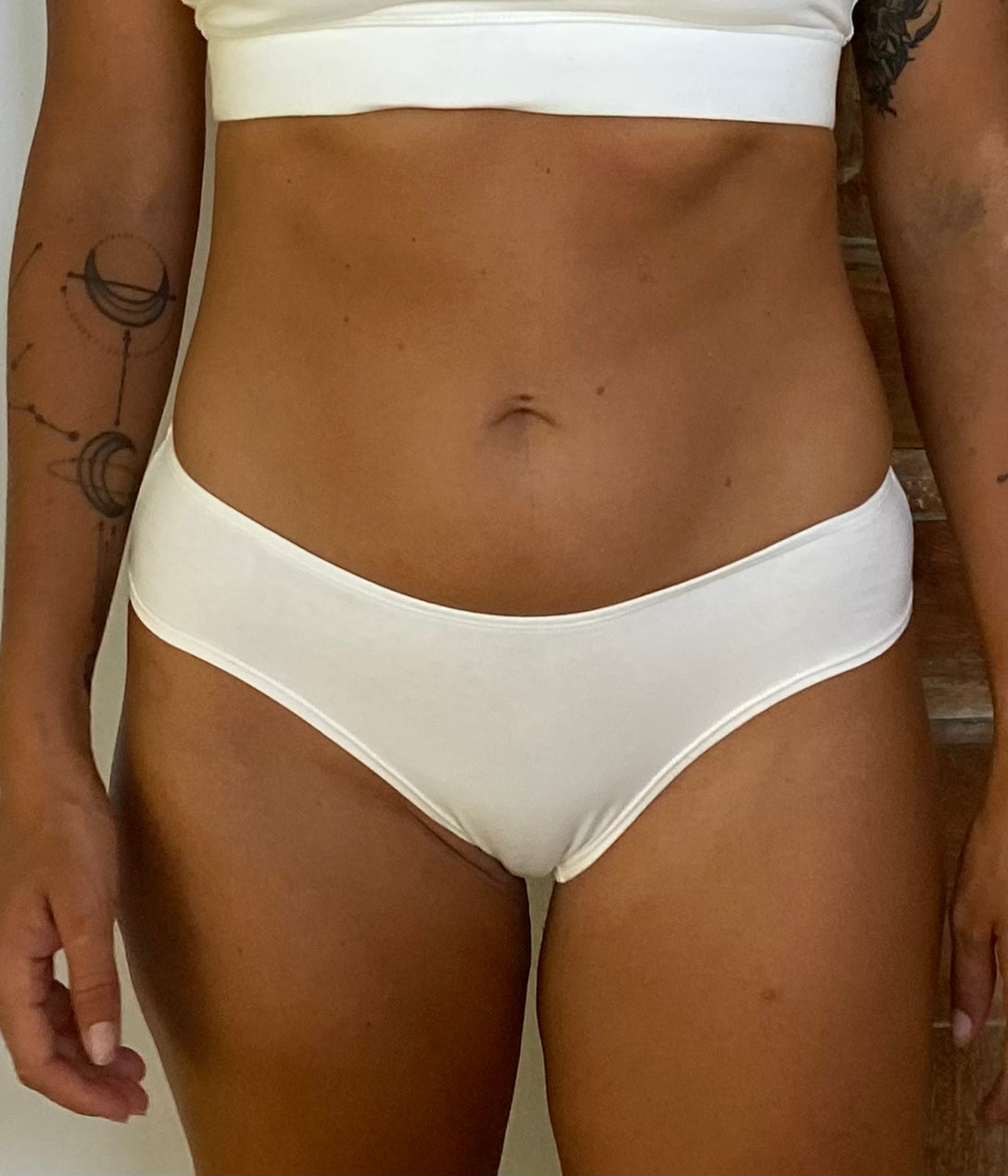 organic cotton pants white