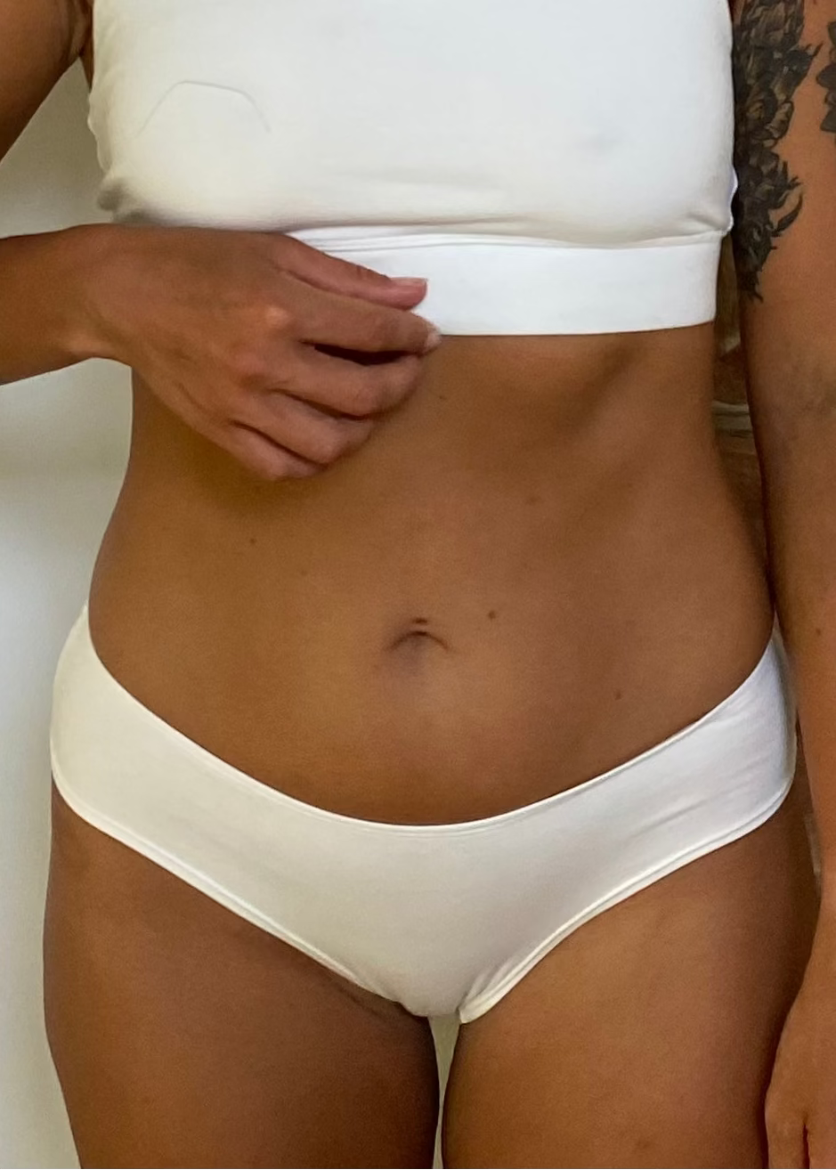 organic cotton pants white