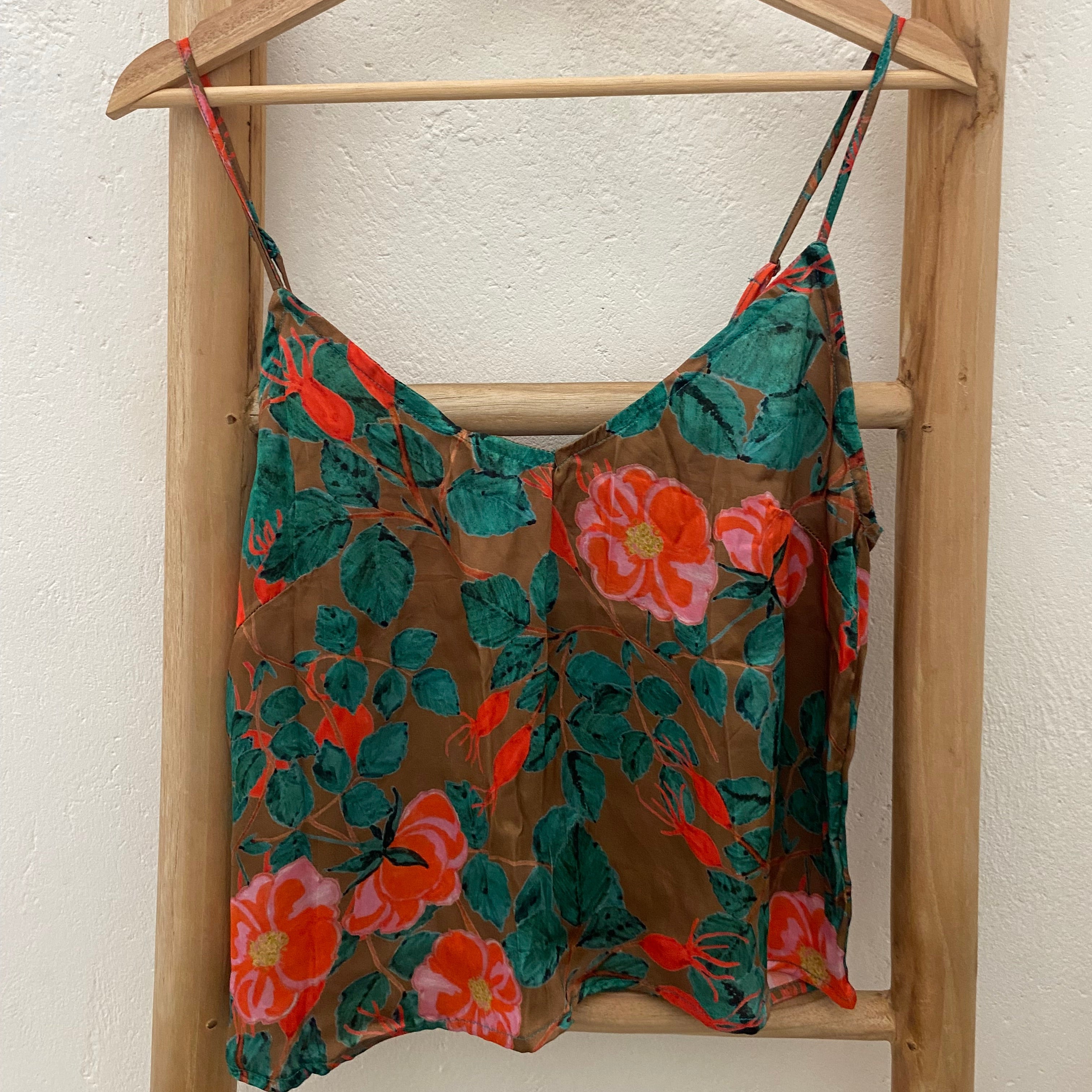 cami top eco-satin tea rose