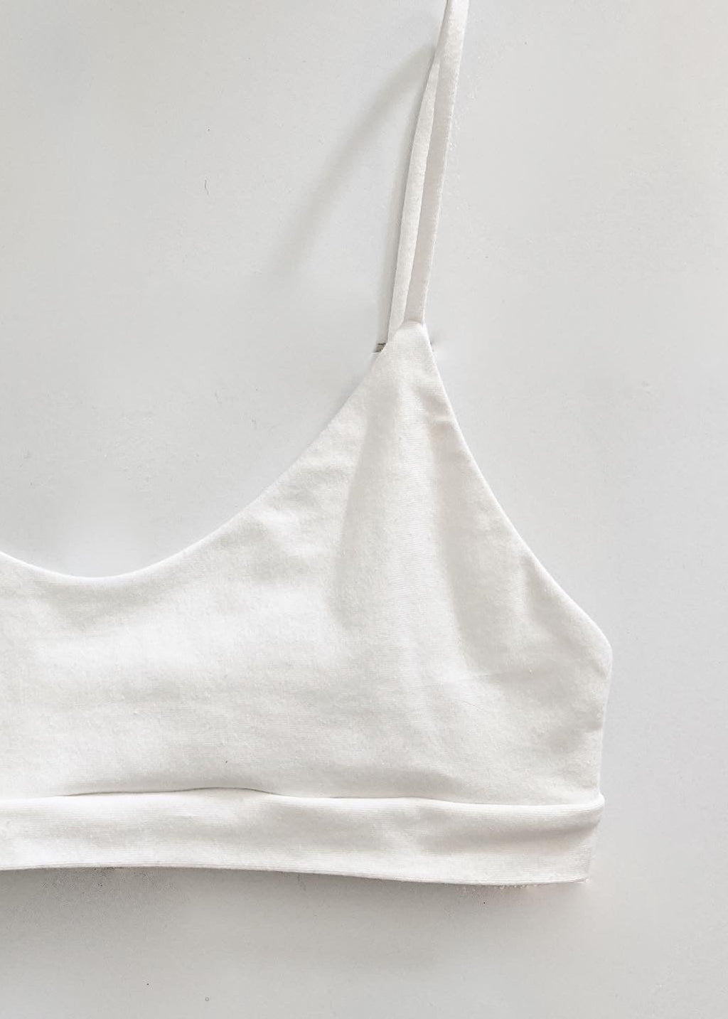 organic cotton bra white