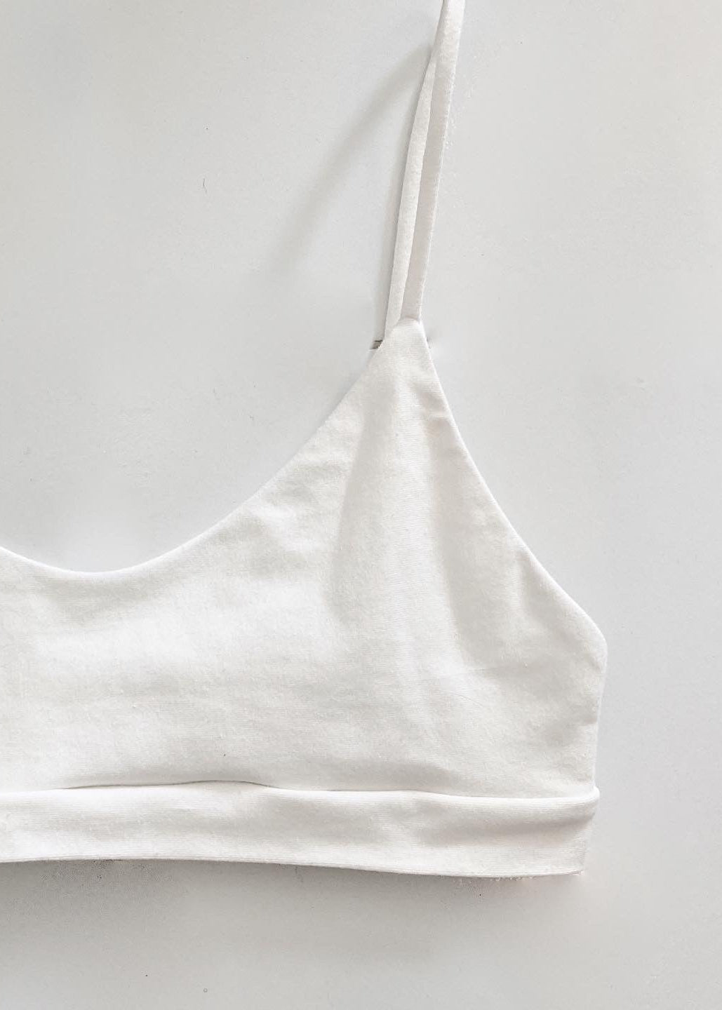 organic cotton bra white