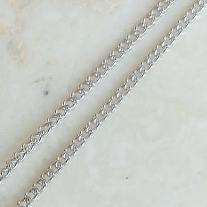 CALLAKAII adjustable silver chain