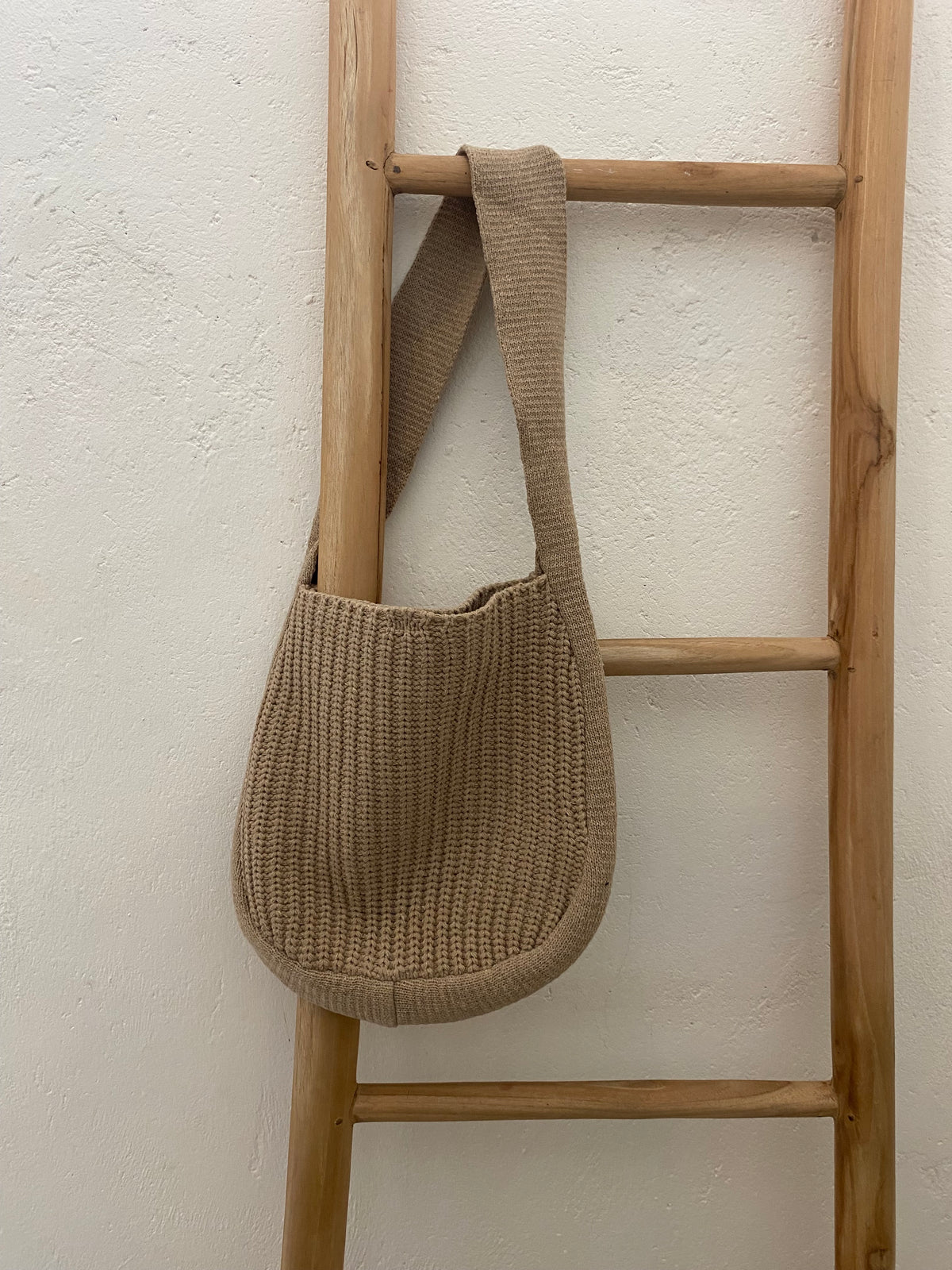 Rib knit bag