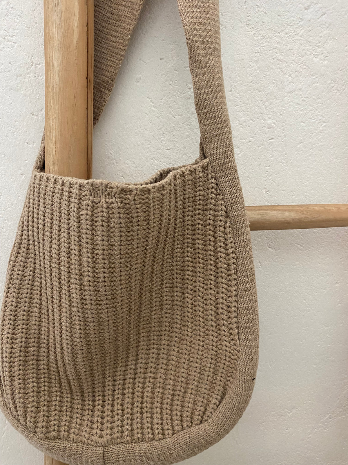 Rib knit bag