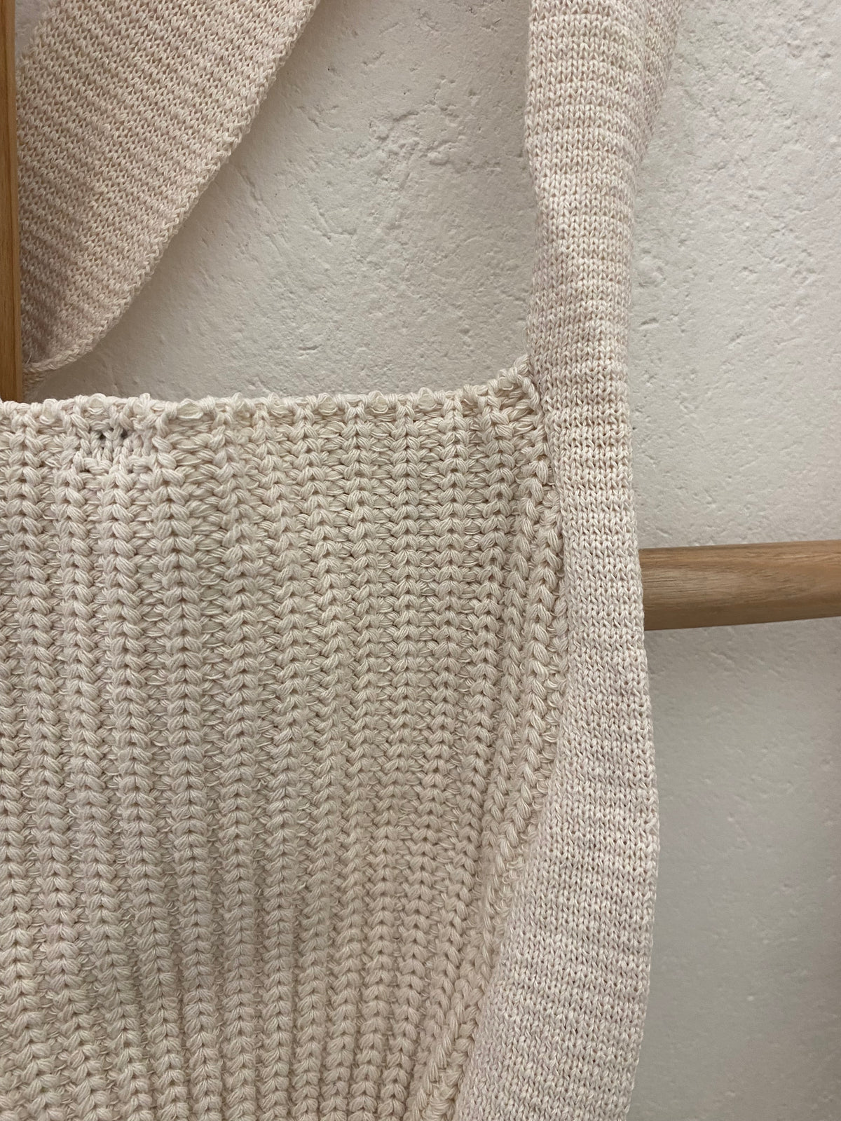 Rib knit bag