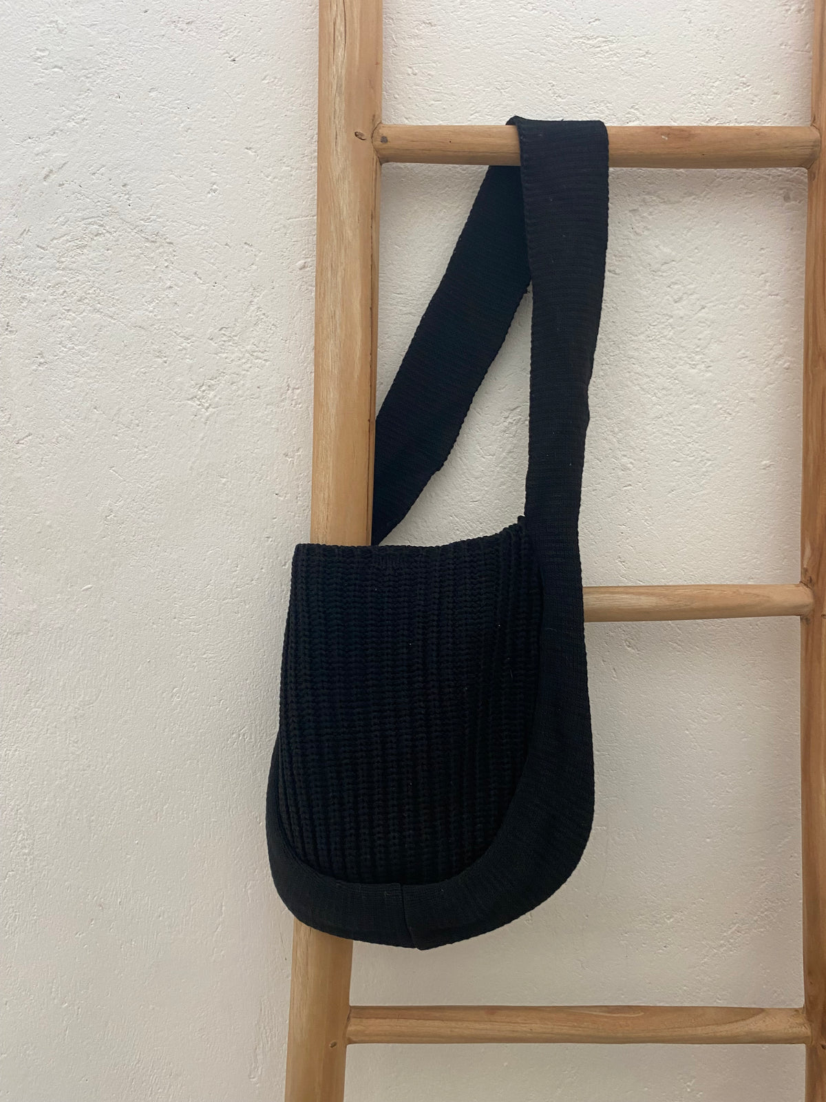 Rib knit bag