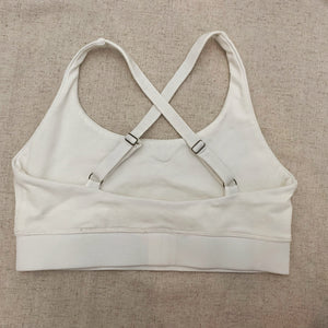 Sustainable sports bra white