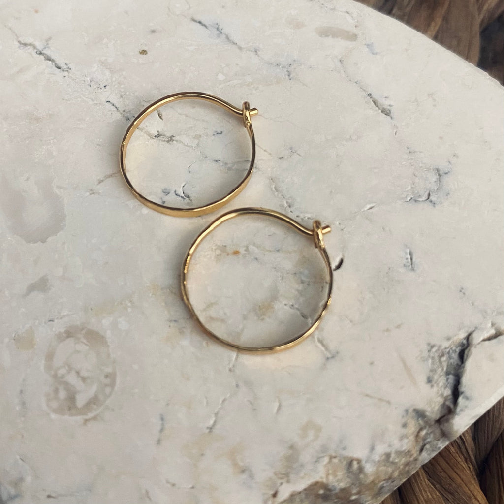 CALLAKAII EARRING - bay hoop - gold