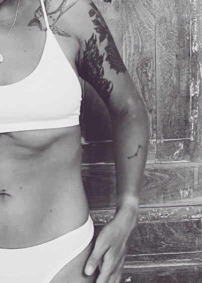 organic cotton bra white