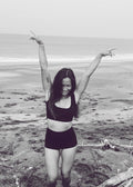 eco rib crop black