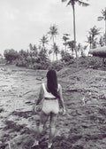 eco rib crop white