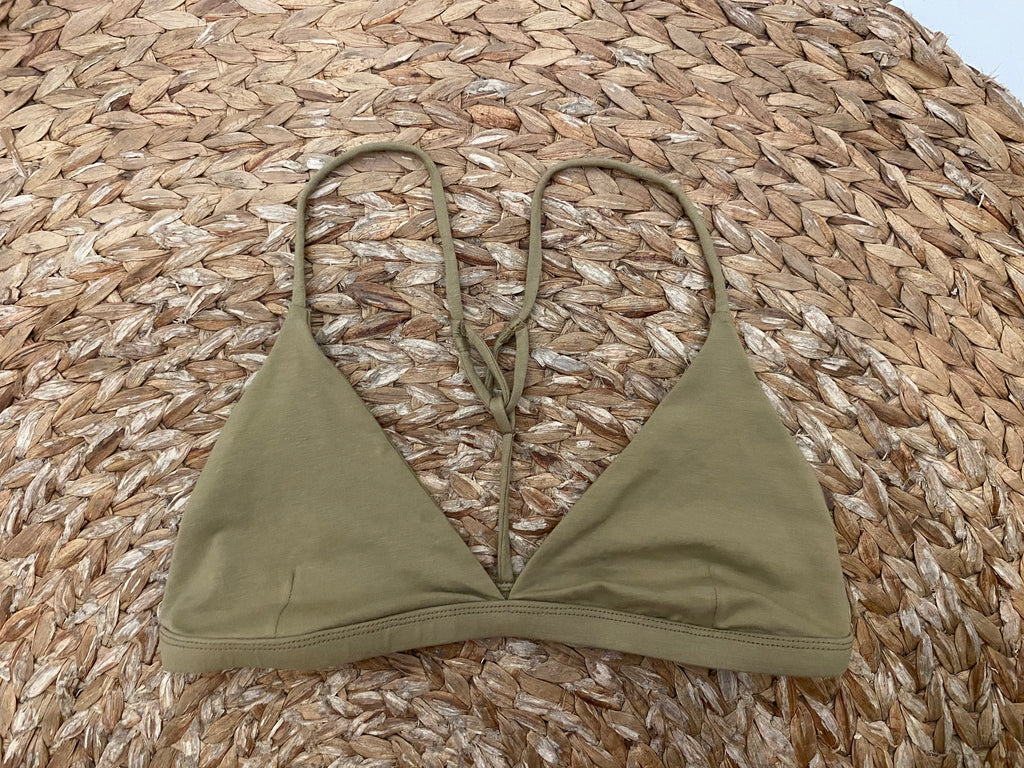 organic cotton t-back olive