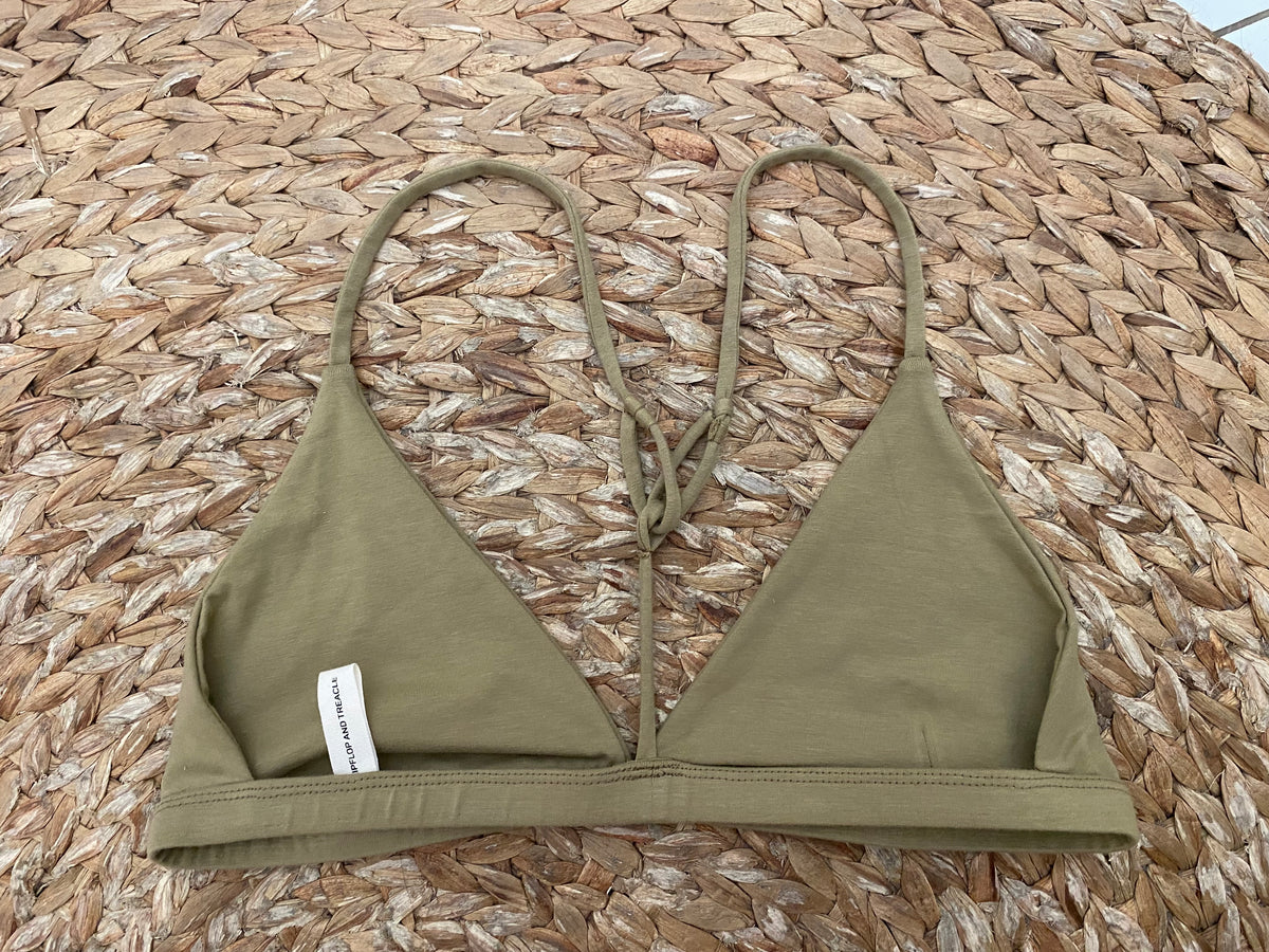 organic cotton t-back olive