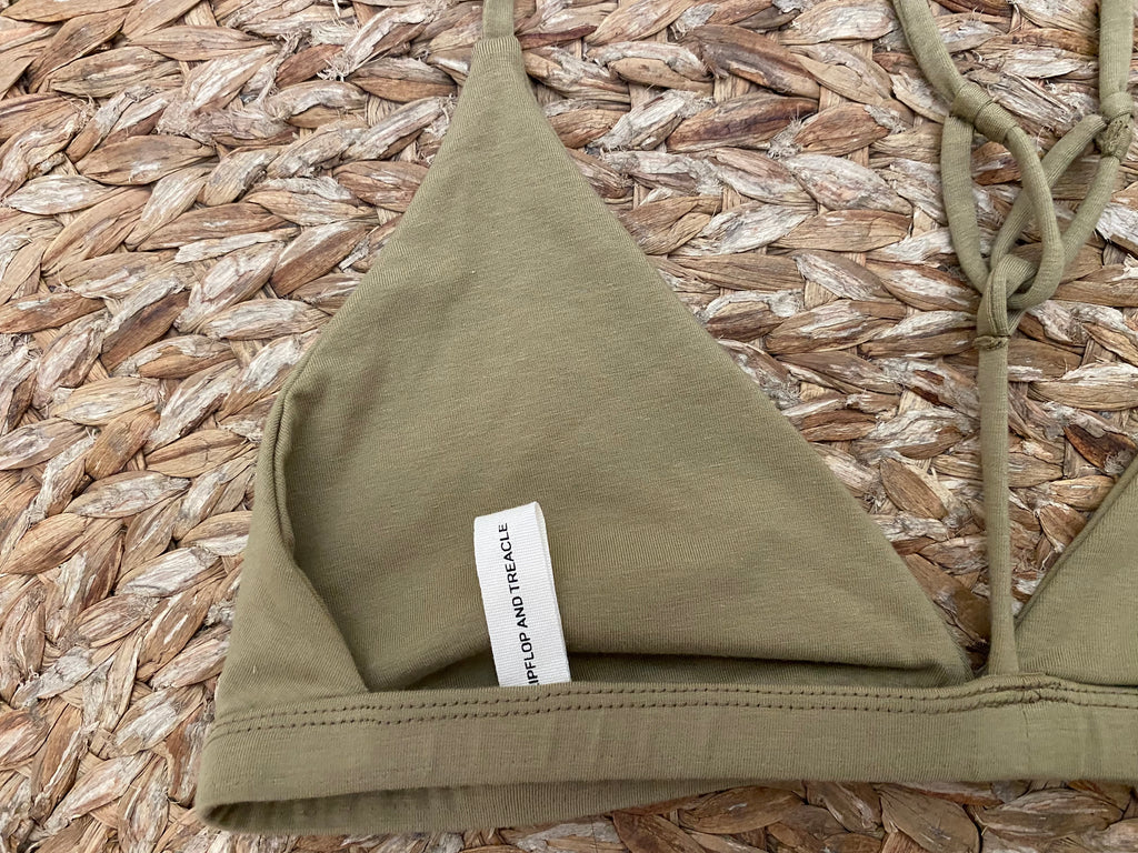 organic cotton t-back olive
