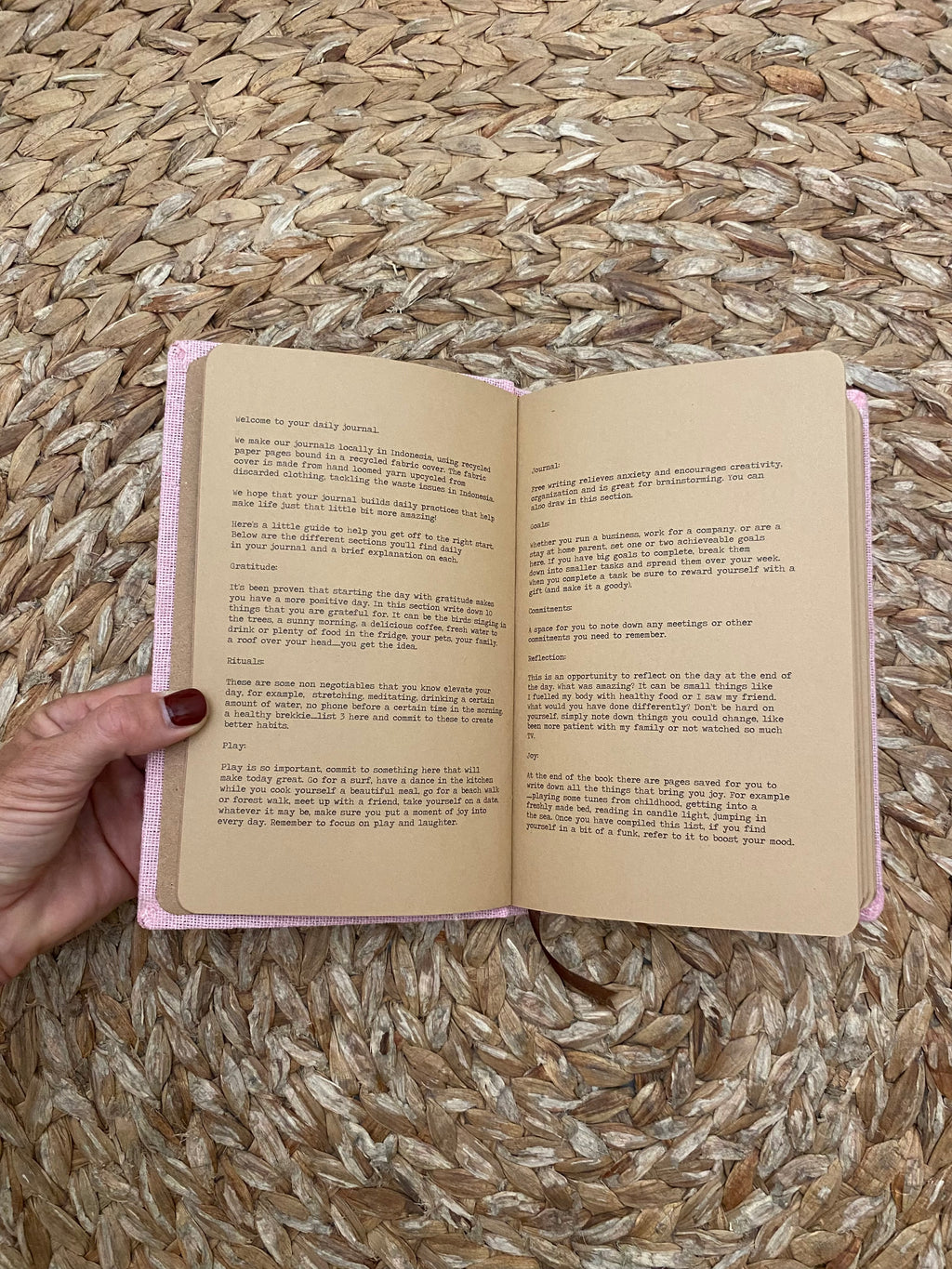 wave journal pink