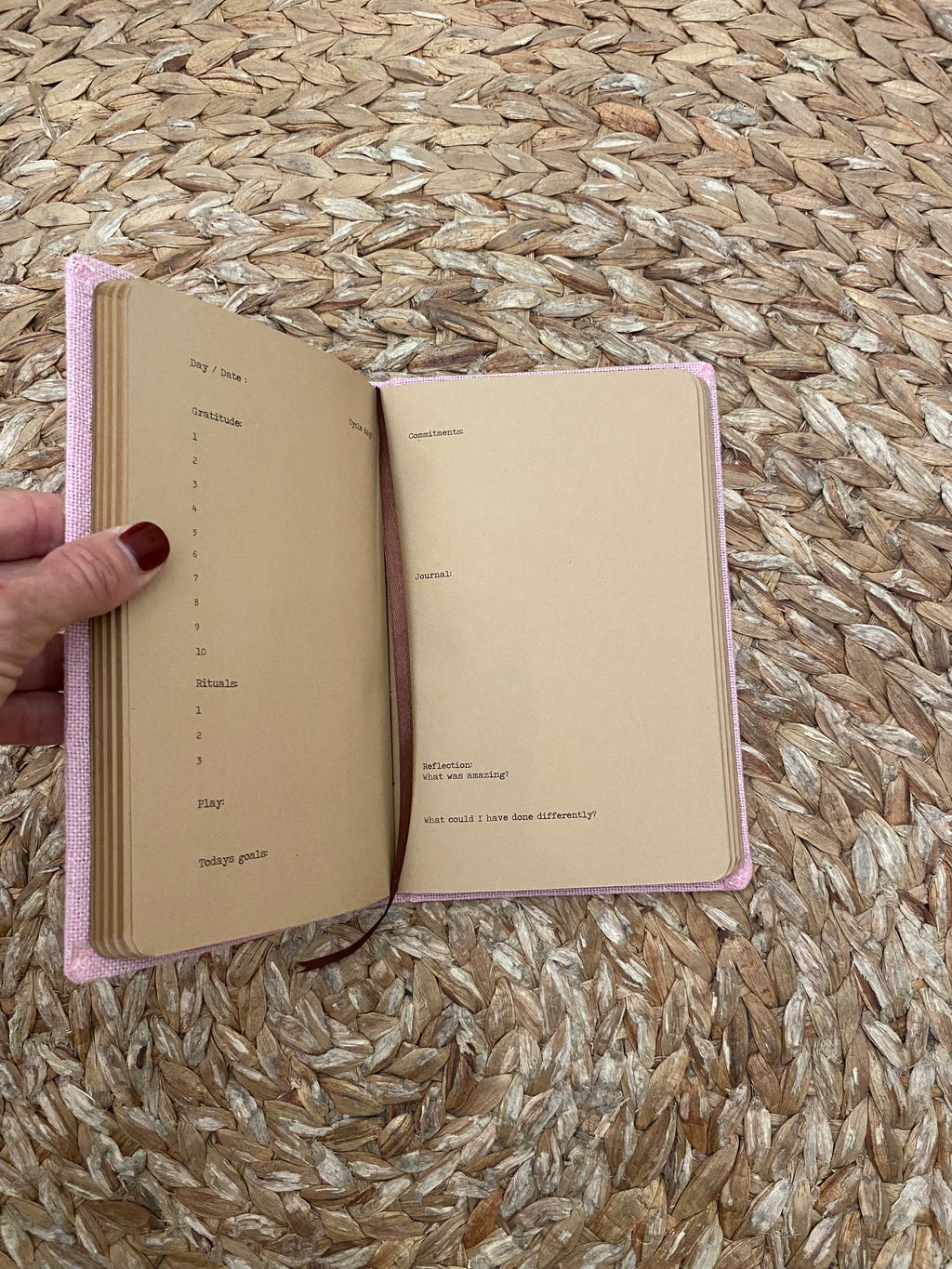 wave journal pink