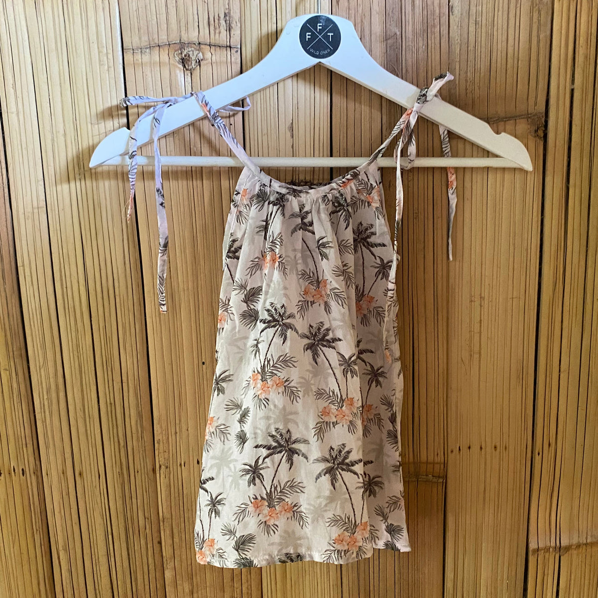 Kids beach palm