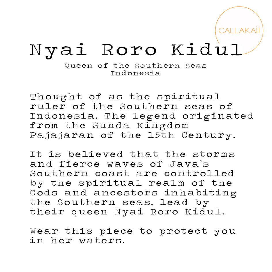 CALLAKAII pendant - Nyai Roro Kidul - gold