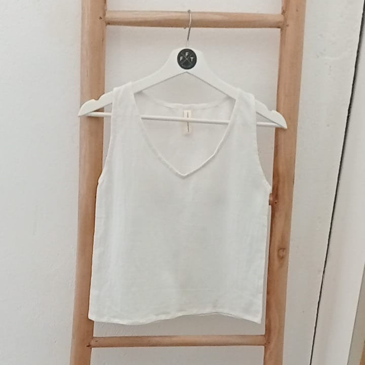 v-neck organic cotton top