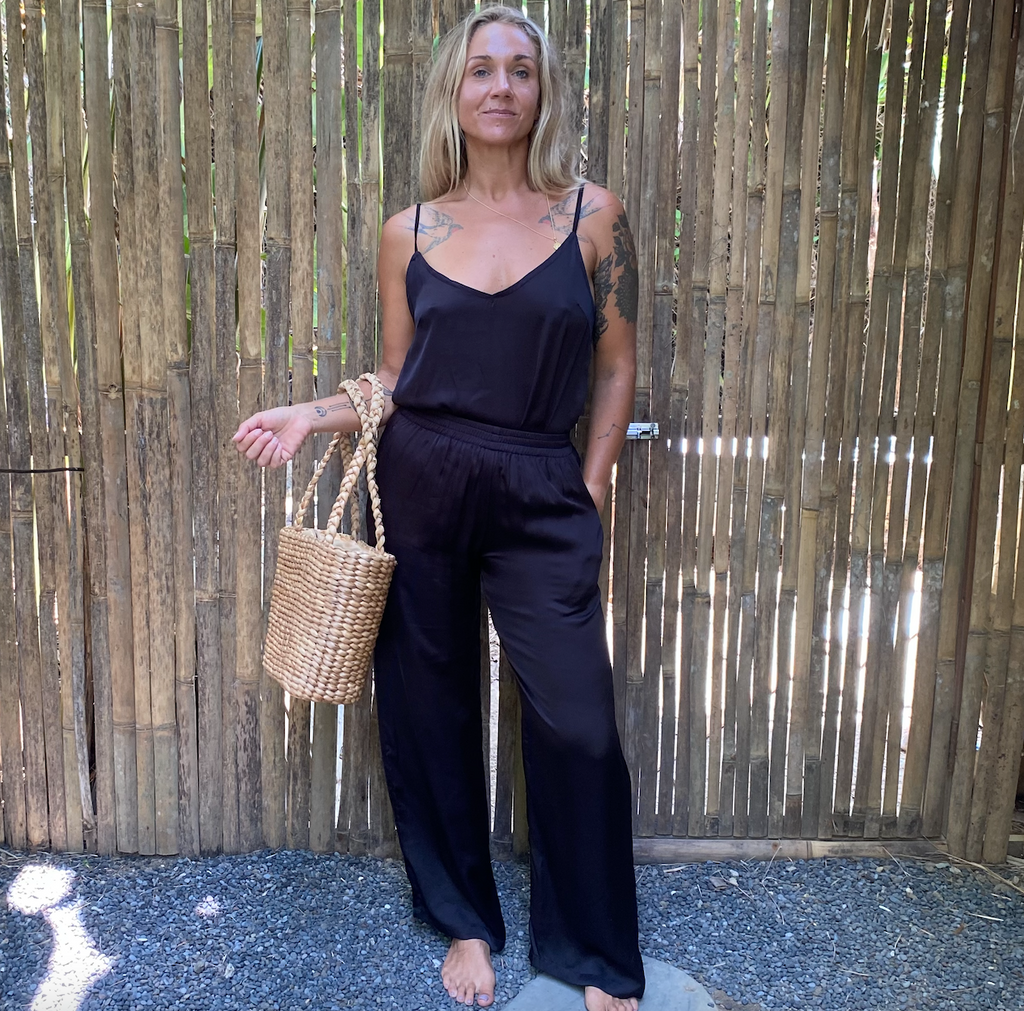 cami top eco-satin black