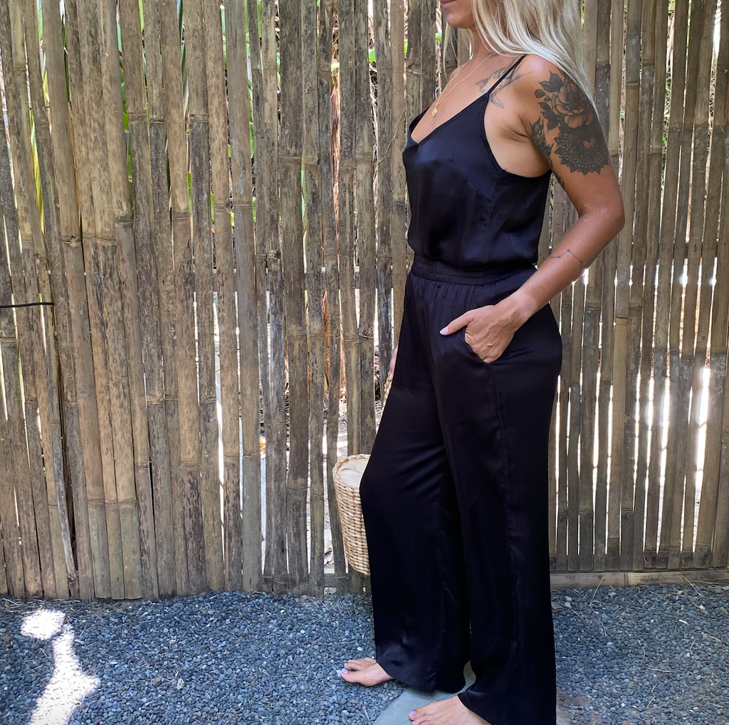 cami top eco-satin black