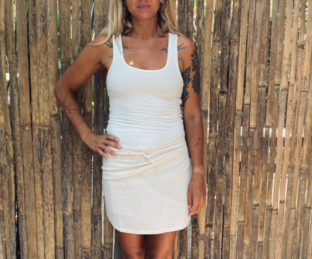 wrap skirt oat