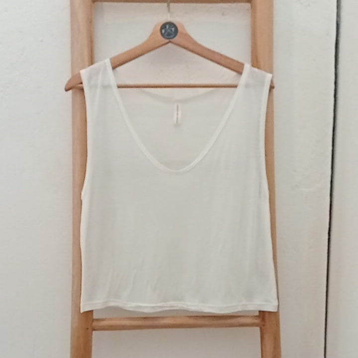 Linen tencel v-neck