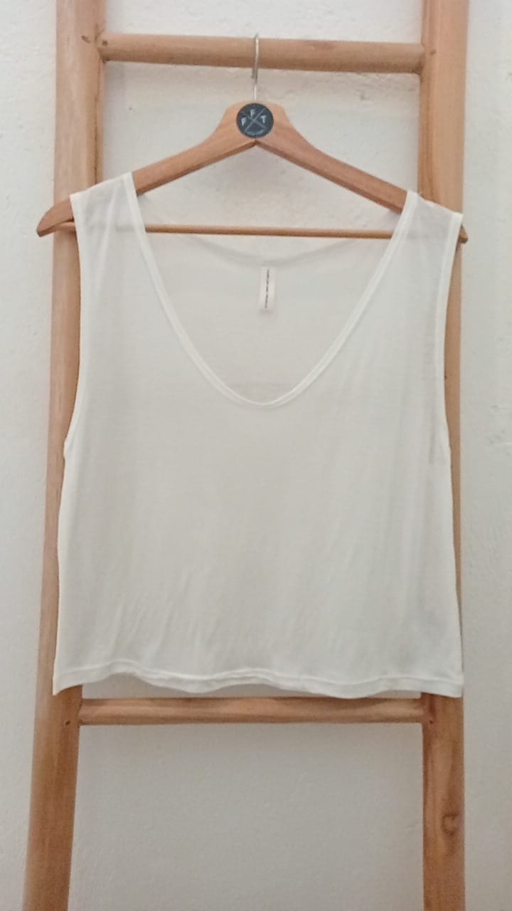Linen tencel v-neck