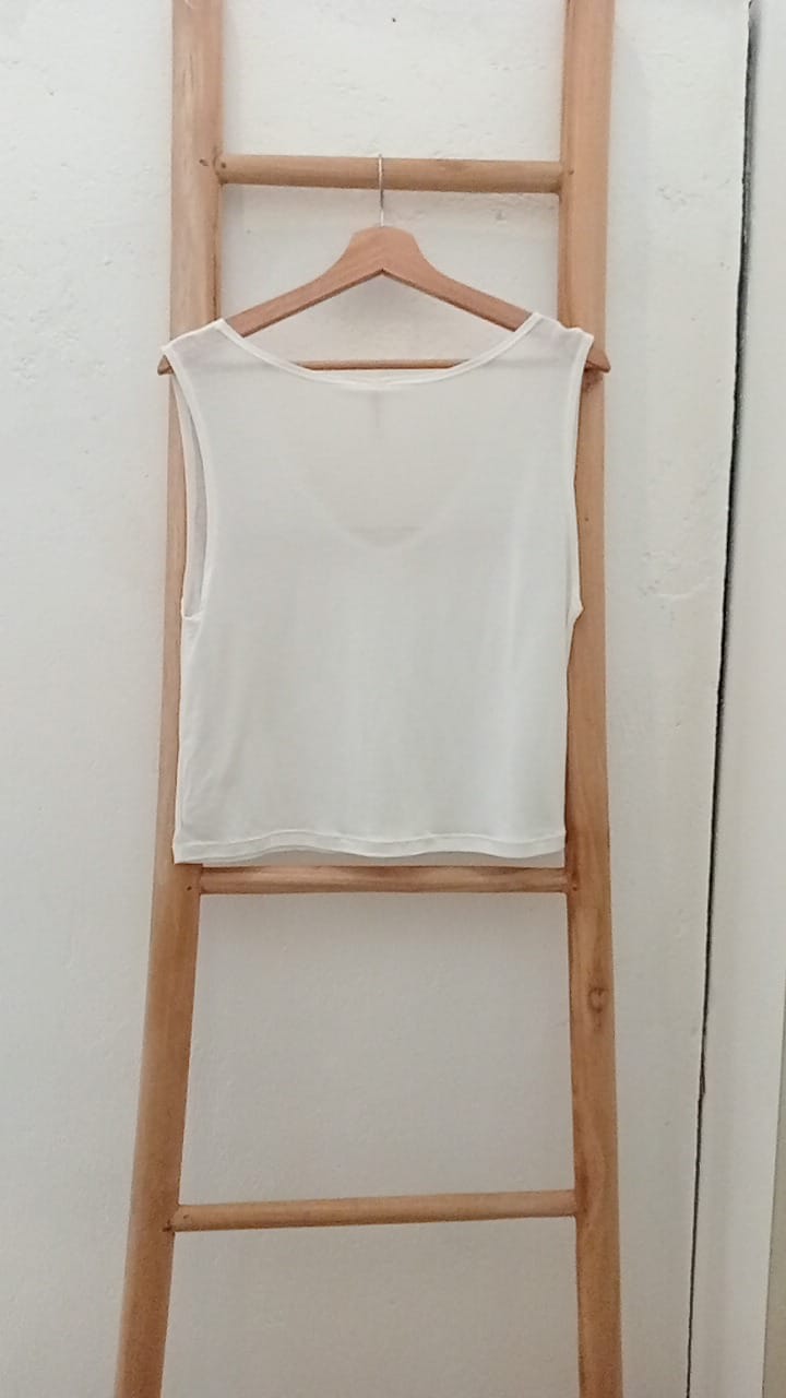 Linen tencel v-neck