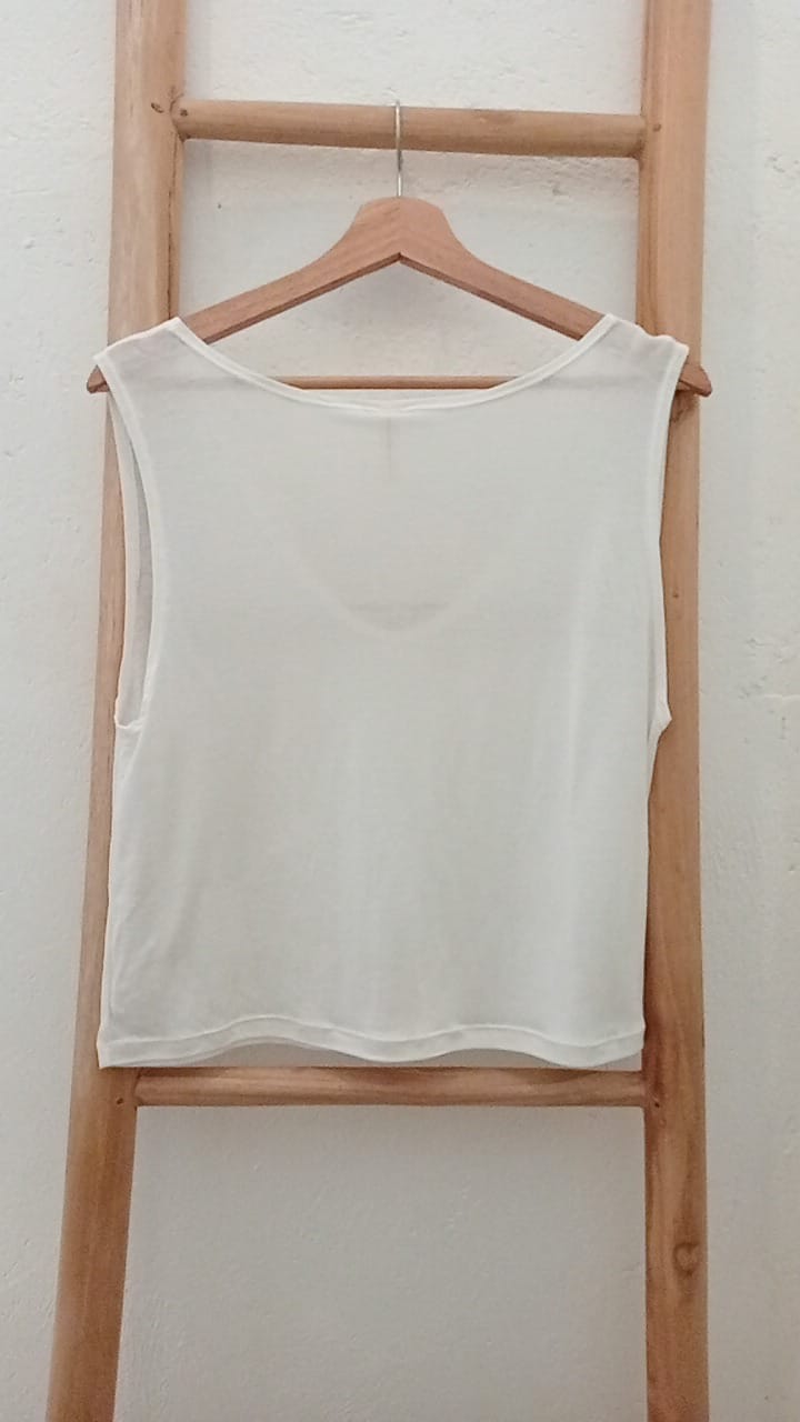 Linen tencel v-neck