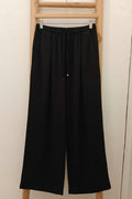 Wide leg slacks black