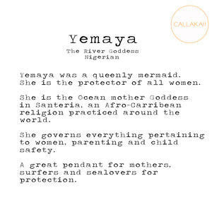 CALLAKAII pendant - Yemaya - gold