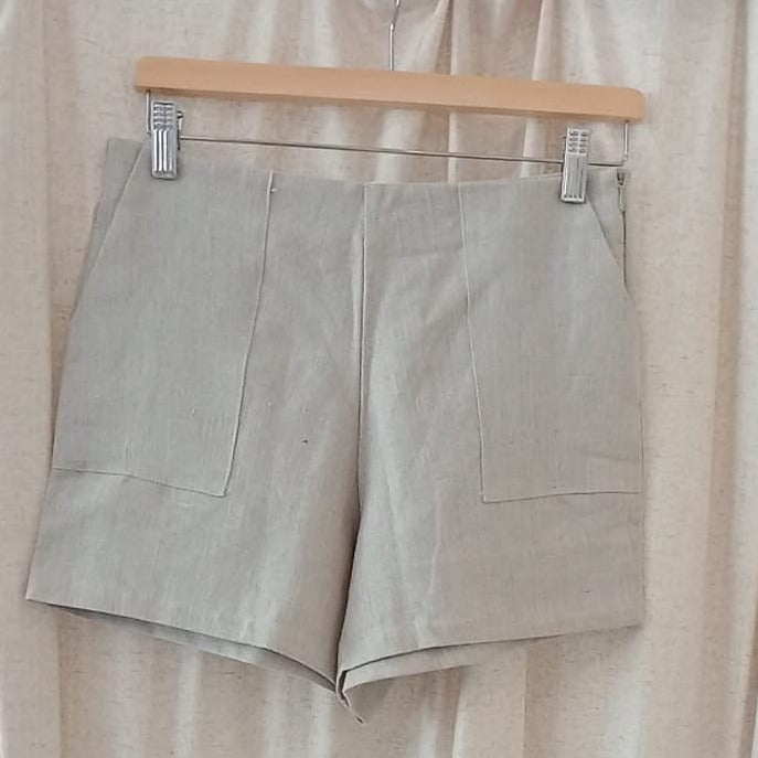 Linen shorts high waist