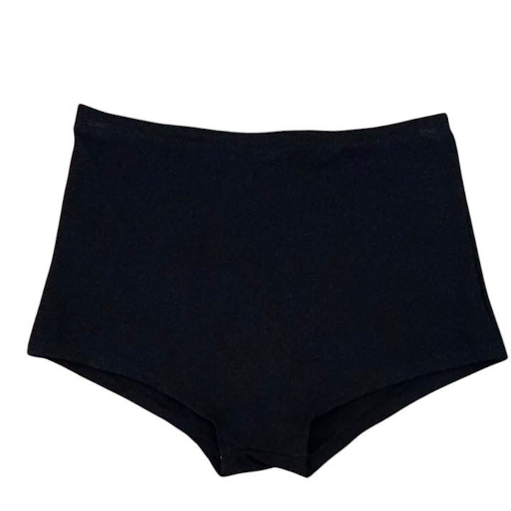 Organic cotton cheeky short black