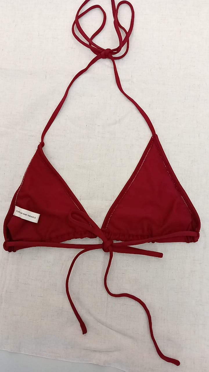 Triangle top -maroon-