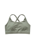 Sustainable sports bra olive