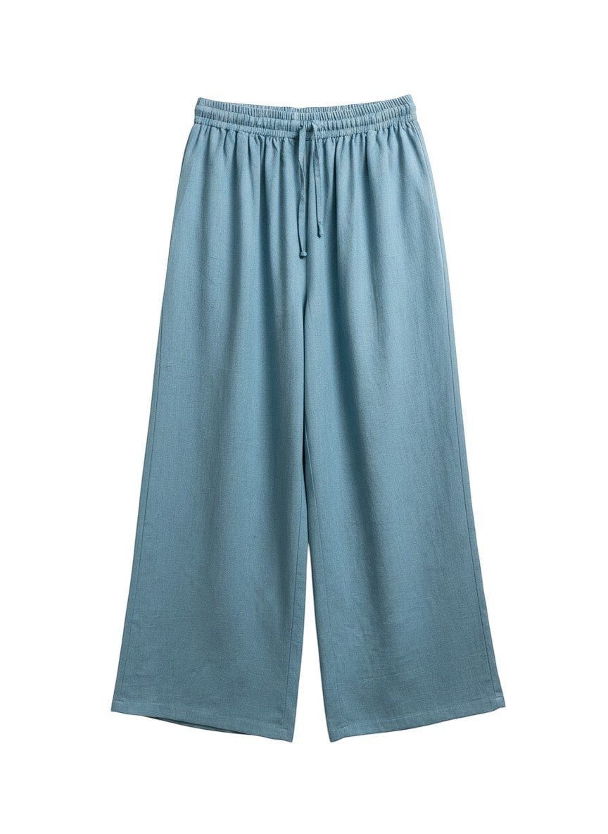 wide leg slacks stonewashed