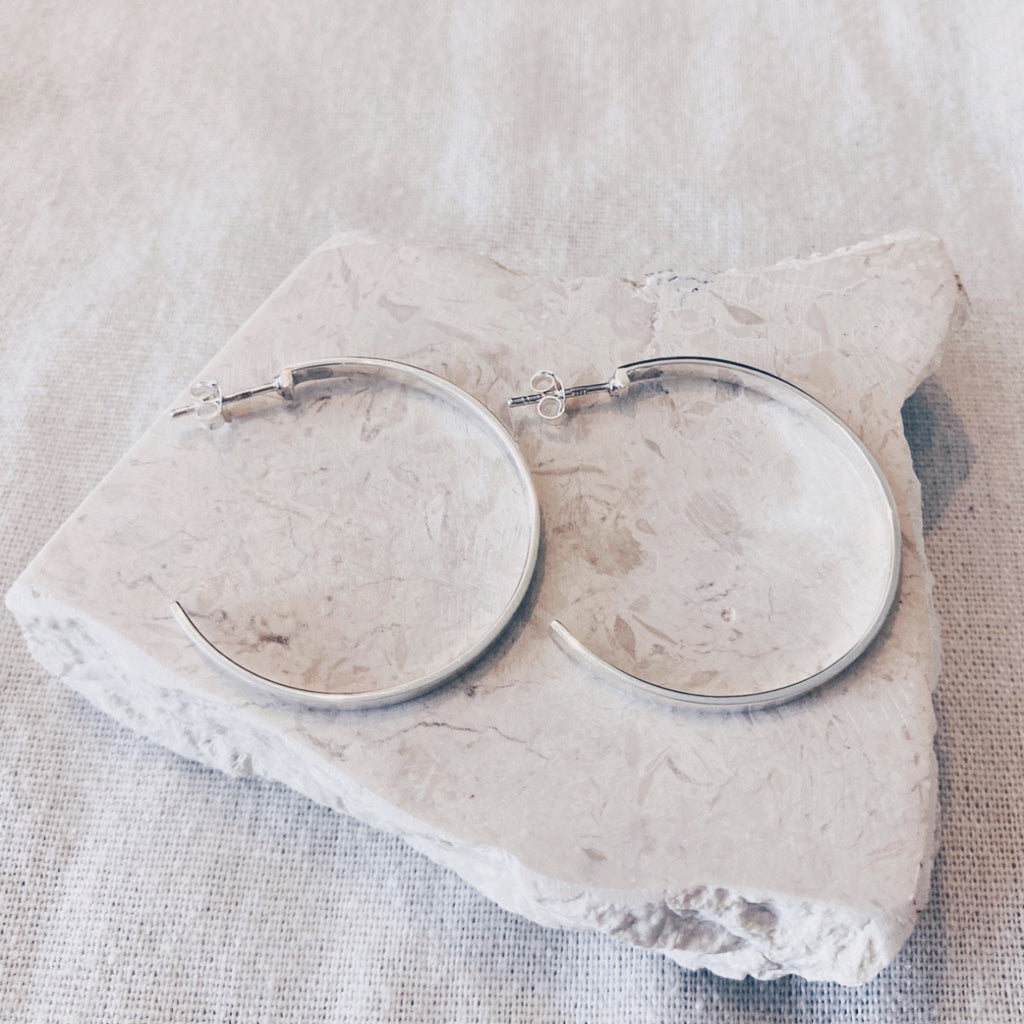 CALLAKAII EARRINGS - Lagoon - silver