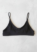 organic cotton bra black