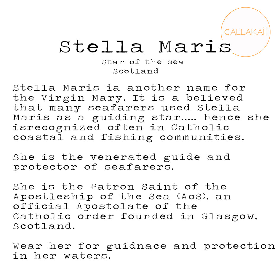 CALLAKAII pendant - Stella Maris - gold
