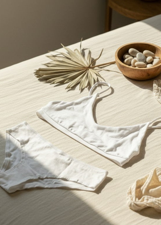 organic cotton pants white