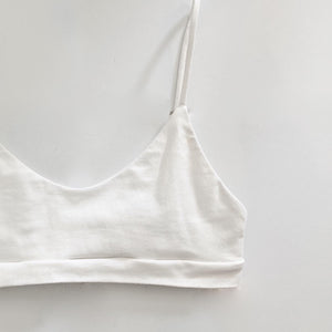 organic bra white
