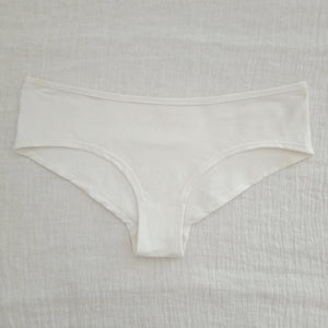 organic pants white